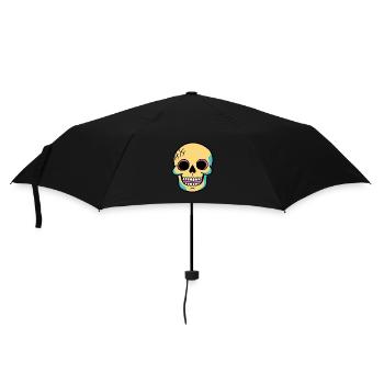 Skull Halloween Funny Skeleton - Umbrella (small) - black - Front