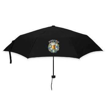 Beer flowers with chamomile and grain bartender - Umbrella (small) - black - Front