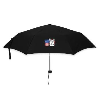 Corgi US Amérique Drapeau Chiens Chien Wilsigns - Parapluie standard - noir - Devant
