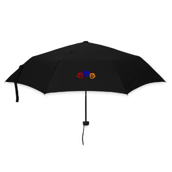 Affenkopf Lustig Party Affen - Regenschirm (klein) - Schwarz - Vorne