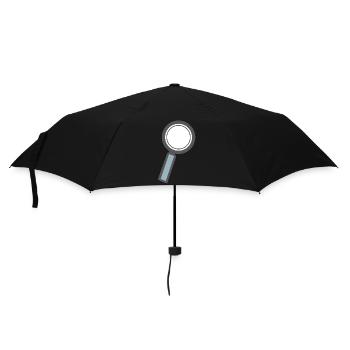 magnifying glass - Umbrella (small) - black - Front