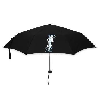 Running faire du jogging joggeur courir coureur - Parapluie standard - noir - Devant