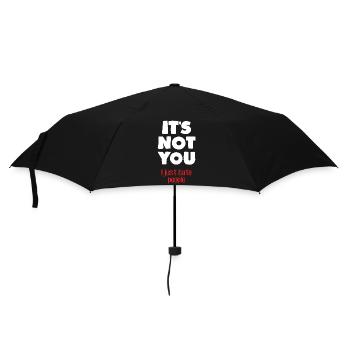 I hate people (dark) - Umbrella (small) - black - Front