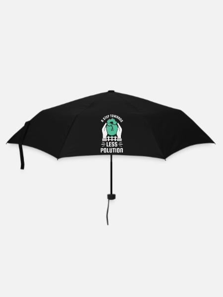 Step towards less pollution - Umbrella (small) - black