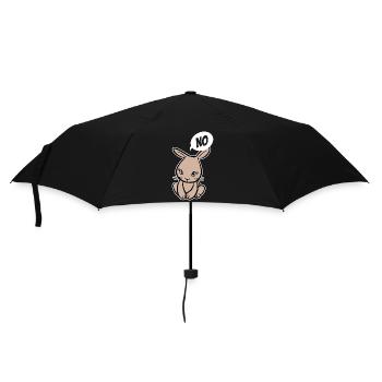 No, I don't have to! - Rabbit - Saying - Umbrella (small) - black - Front