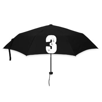 maillot 3 chiffres - Parapluie standard - noir - Devant