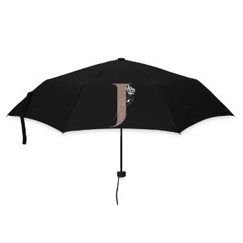 Letter J Magic Butterfly - Umbrella (small) - black - Front