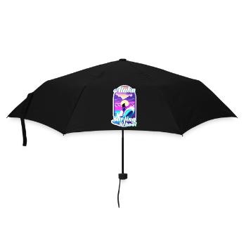 Aloha Surfing School - Retro Vintage - Umbrella (small) - black - Front