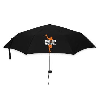 Texas Football Design für stolze texanische Fans - Regenschirm (klein) - Schwarz - Vorne