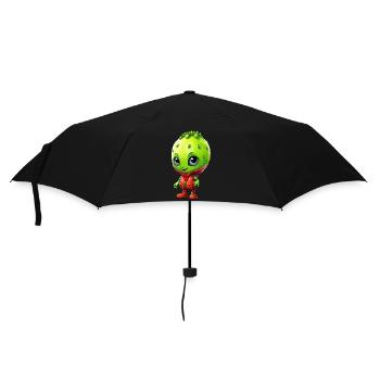 Kawaii Alien Strawberry: Extraterrestre mignon - Parapluie standard - noir - Devant