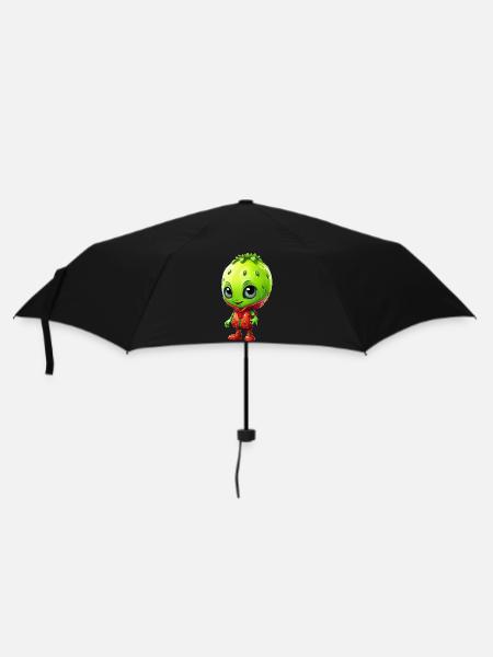 Kawaii Alien Strawberry: Cute Extraterrestrial - Umbrella (small) - black