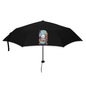 Kawaii Cat Loves Japanese Ramen Noodle Soup - Parapluie standard - noir - Devant