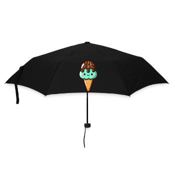 Glace chocolat pistache mignonne - Parapluie standard - noir - Devant