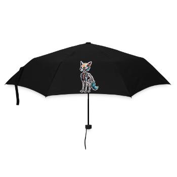La Catrina/ Tattoo / Mexico / Animal / Dog - Umbrella (small) - black - Front