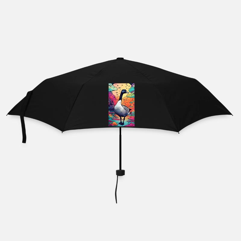 Fairytale Goose Goose - Umbrella (small) - black