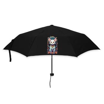 Conception esthétique de chat gothique mignon - Parapluie standard - noir - Devant