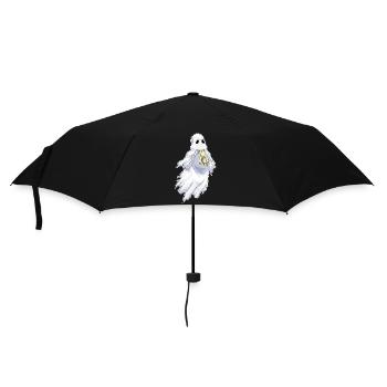 Banane fantôme d’Halloween - Parapluie standard - noir - Devant
