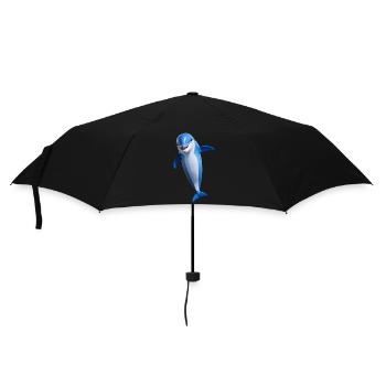 Dauphin joyeux - Parapluie standard - noir - Devant