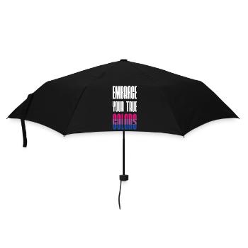Mois de la fierté LGBT - Adoptez vos vraies couleurs - Parapluie standard - noir - Devant