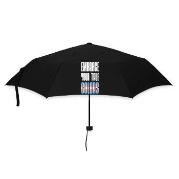 Mois de la fierté LGBT - Adoptez vos vraies couleurs - Parapluie standard - noir - Devant