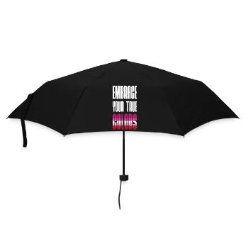 Mois de la fierté LGBT - Adoptez vos vraies couleurs - Parapluie standard - noir - Devant