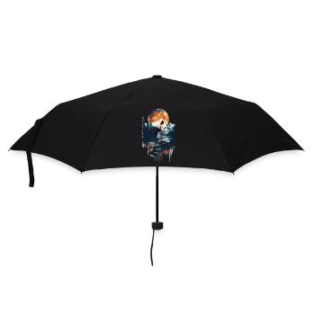 Panda - Regenschirm (klein) - Schwarz - Vorne