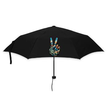 Frieden Outdoor Wald Camping - Regenschirm (klein) - Schwarz - Vorne