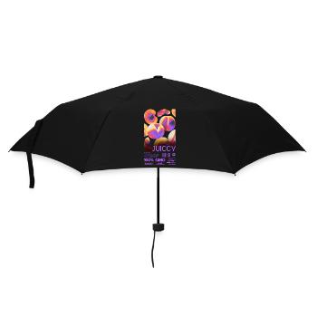 Juicy Glow - Regenschirm (klein) - Schwarz - Vorne