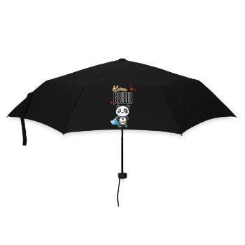 Little Brother Panda Superhero - Umbrella (small) - black - Front