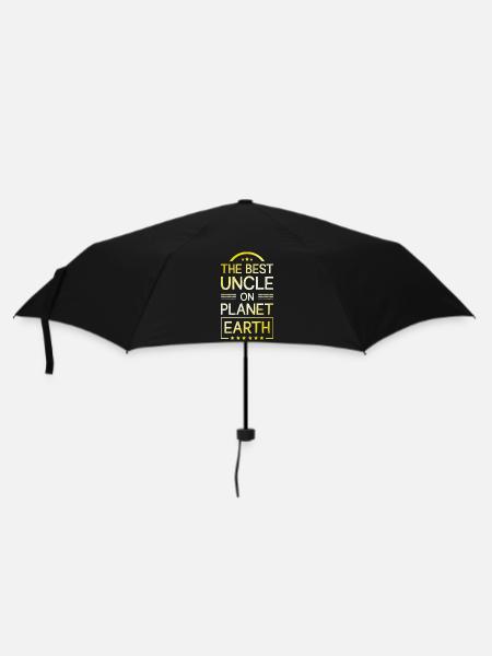 Bester Onkel Spruch - Regenschirm (klein) - Schwarz