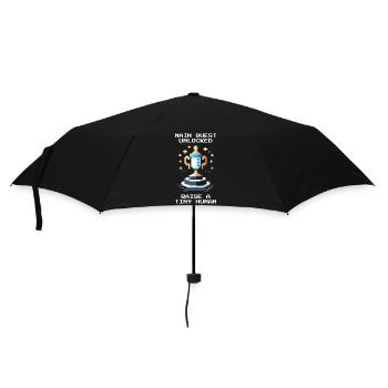 Main Quest Unlocked | Raising a child - Umbrella (small) - black - Front