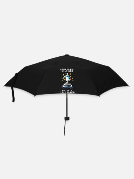 Hauptquest freigeschaltet | Kind großziehen - Regenschirm (klein) - Schwarz