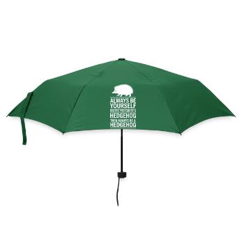 Drôles de Dictions de Hérisson Cadeau Drôle de Hérisson - Parapluie standard - vert bouteille - Devant