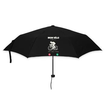 Mon Vélo M’Appelle Faut Que J’Y Aille Humour  - Parapluie standard - noir - Devant