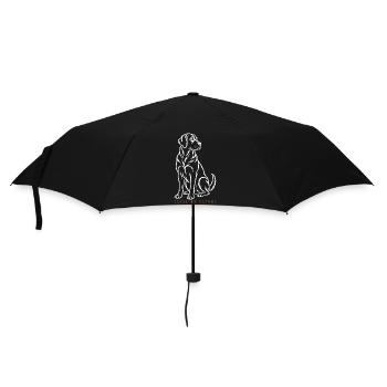 Labrador Loyal by Nature Shirt - Regenschirm (klein) - Schwarz - Vorne