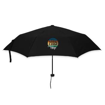 Vintage Made in 2005 Year of Birth 2005 Birthday - Umbrella (small) - black - Front