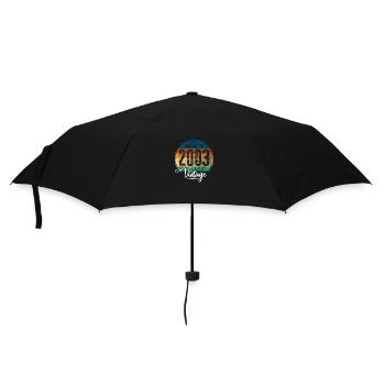 Vintage Made in 2003 Year of birth 2003 Birthday - Umbrella (small) - black - Front