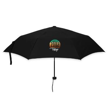 Vintage Fabriqué en 2002 Année de naissance 2002 Anniversaire - Parapluie standard - noir - Devant