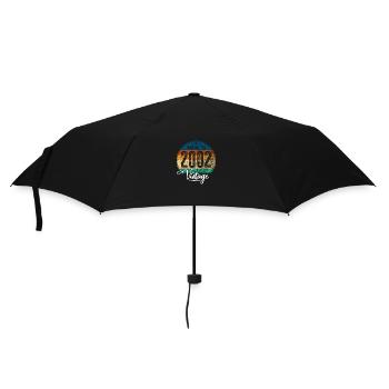 Vintage Fabriqué en 2002 Année de naissance 2002 Anniversaire - Parapluie standard - noir - Devant