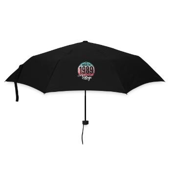 Millésime Fabriqué en 1989 Année de naissance 1989 Anniversaire - Parapluie standard - noir - Devant