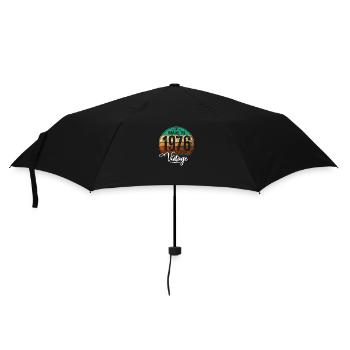 Vintage Made in 1976 Year of birth 1976 Birthday - Umbrella (small) - black - Front