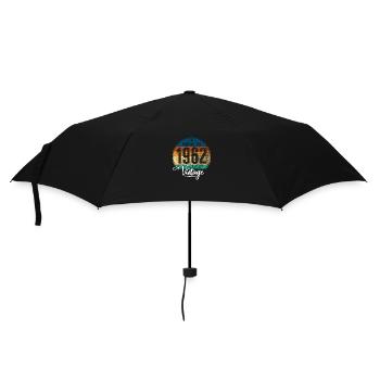 Vintage Made in 1962 Geburtsjahr 1962 Geburtstag - Regenschirm (klein) - Schwarz - Vorne