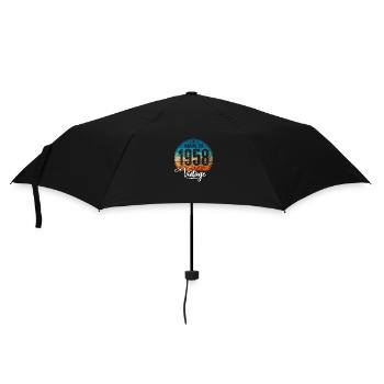 Millésime fabriqué en 1958 Année de naissance 1958 Anniversaire - Parapluie standard - noir - Devant