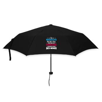 Marseillais Vs Parisiens Humour et drôles - Parapluie standard - noir - Devant
