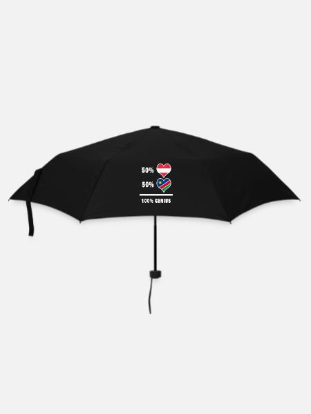 Österreich und Namibia genial / Geschenk - Regenschirm (klein) - Schwarz