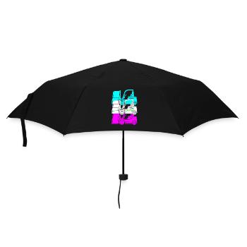 Forklift driver - Umbrella (small) - black - Front