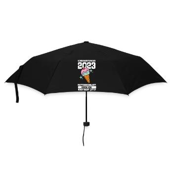Eis Eiscreme Kita Kindergarten 2023 - Regenschirm (klein) - Schwarz - Vorne