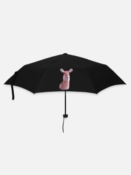 Waterbuck - Antilope - Faune en Afrique - Parapluie standard - noir