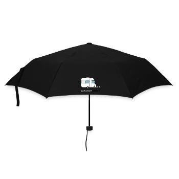 Caravan addict blue gray - Umbrella (small) - black - Front