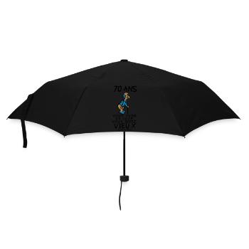 70 ans vieux monsieur anniversaire humour moi - Parapluie standard - noir - Devant